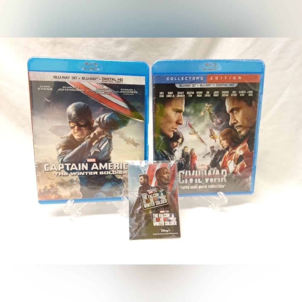 SEALED Captain America DVD/pin set